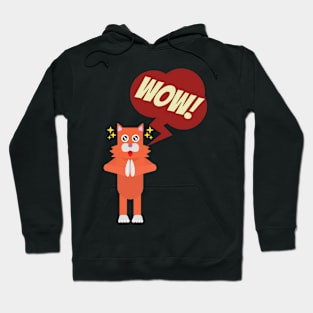 cat wow t-shirt Hoodie